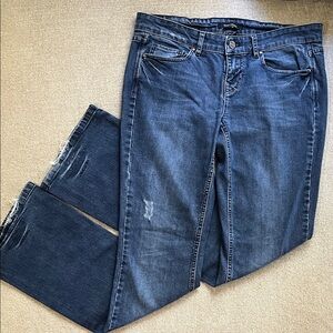 White House Black Market Noir Indigo Jeans Boot Leg Vintage